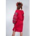 Embroidered boho dress "Fairy Story" Cherry